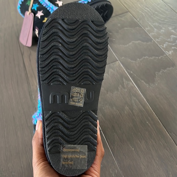 NWT MOU KIDS GLITTER STAR PRINT SLIP ON BOOTS⭐️ - Picture 4 of 6